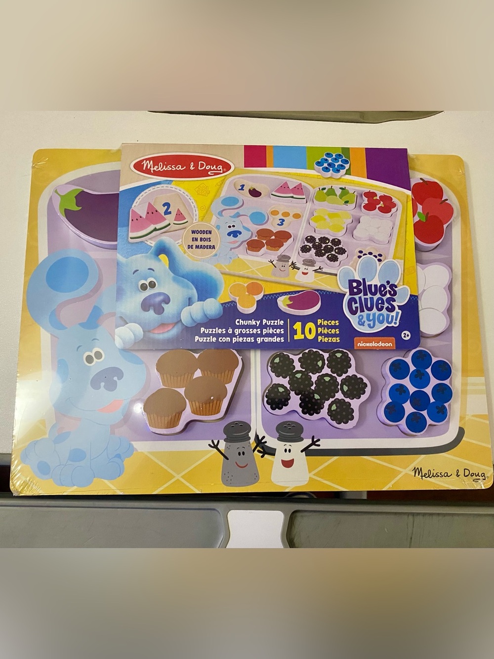 Melissa & Doug Blue's Clues & You! Wooden Chunky Puzzle -